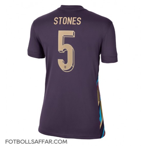 England John Stones #5 Bortatröja Dam EM 2024 Kortärmad